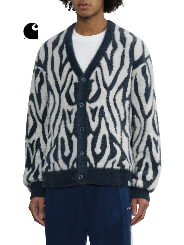 

Кардиган Carhartt WIP Banma с жаккардовым узором, бежевый