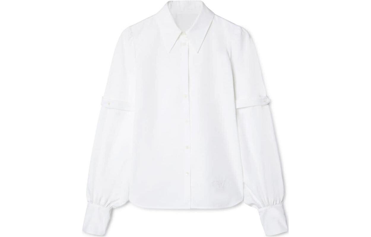 

Поплиновая рубашка с отделкой ремешками Off-White
