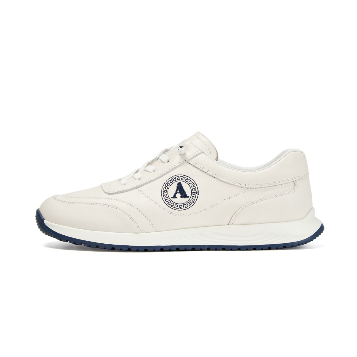 

AQUASCUTUM Мужские повседневные туфли с низким верхом цвета экрю/синий/абрикос