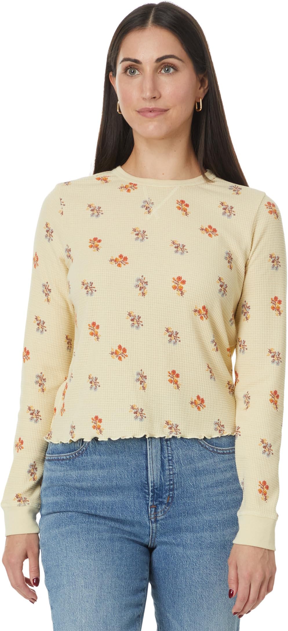 

Лонгслив Toad&Co Foothill Long Sleeve Crew II, цвет Barley Floral Print