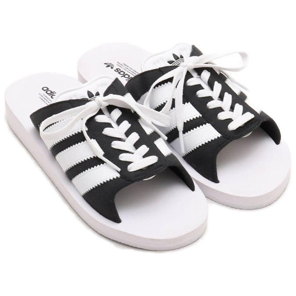 Тапочки gazelle beach slides Adidas, белый — фото 3