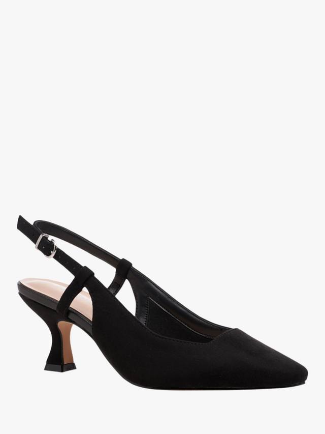 Fervora Wide Fit туфли-лодочки на каблуке с открытой пяткой Paradox London, Black — фото 2
