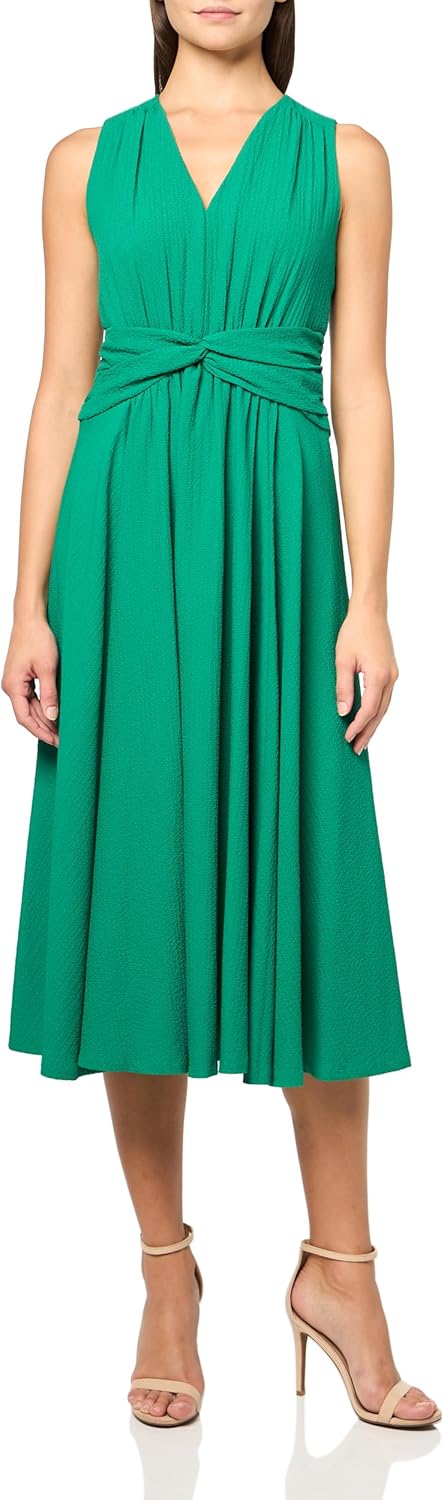 

Calvin Klein Women's Gauze Twist Front Aline, Meadow