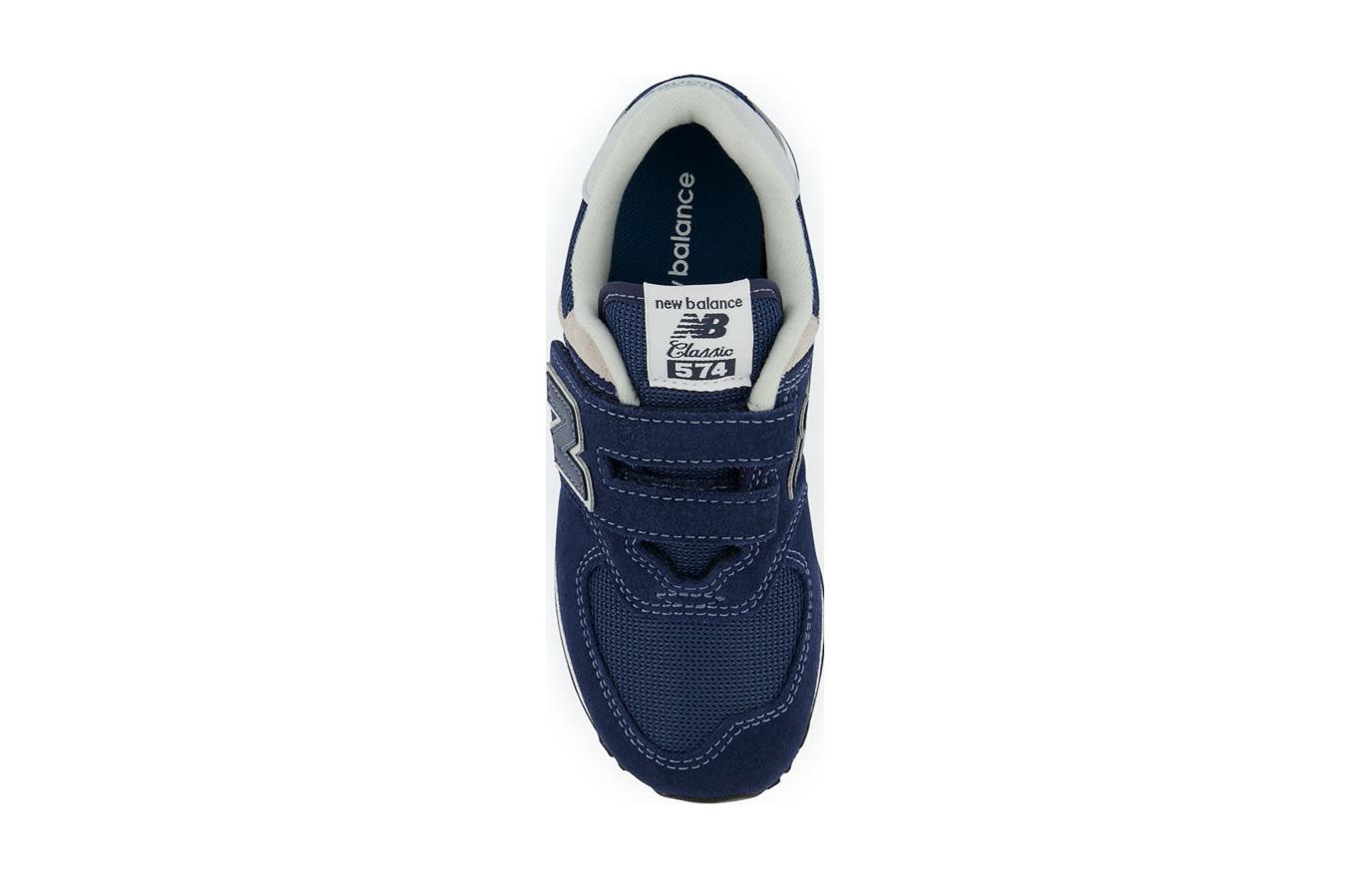 Кроссовки New Balance 574 для детей с устойчивостью к истиранию, низкие, повседневные, синие — фото 4