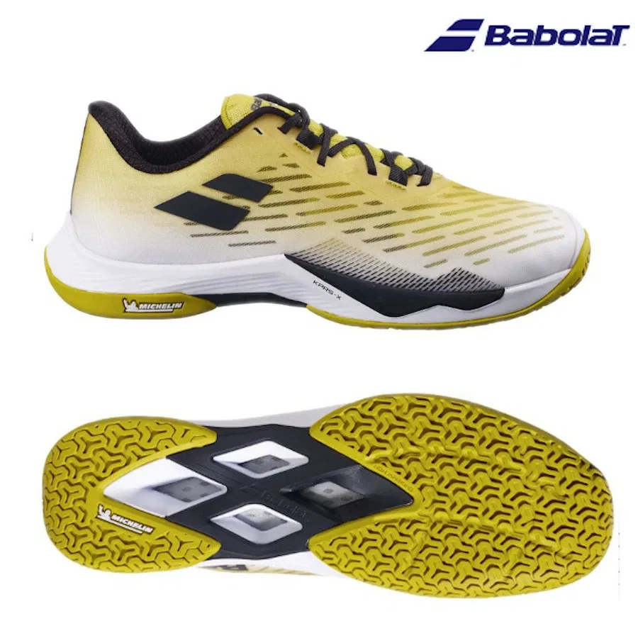 Мужские кроссовки для бадминтона «Shadow Tour 5» от Babolat, White X Gold