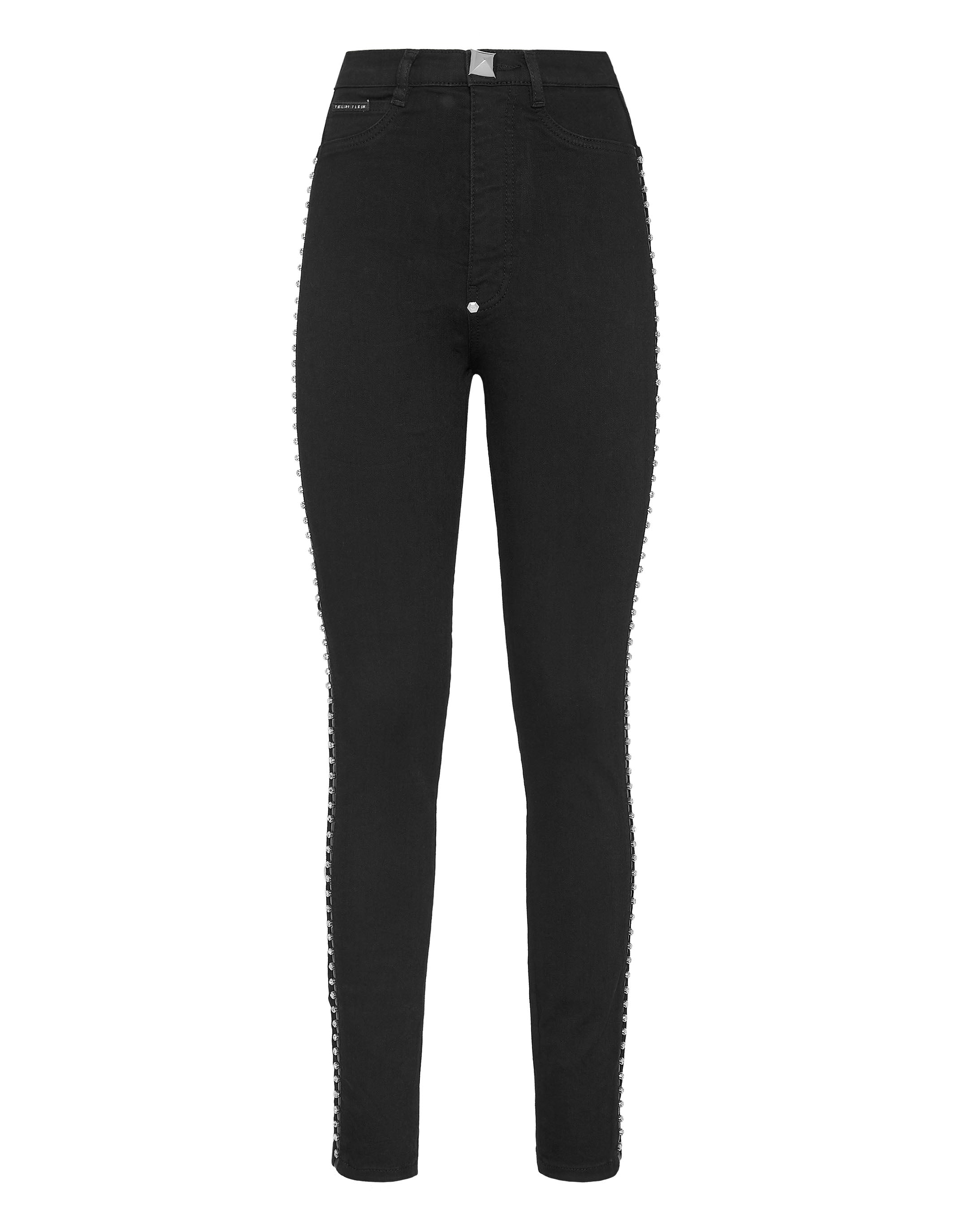 

Джинсовые джинсы с супер высокой талией Jegging Stones PHILIPP PLEIN, цвет summer night