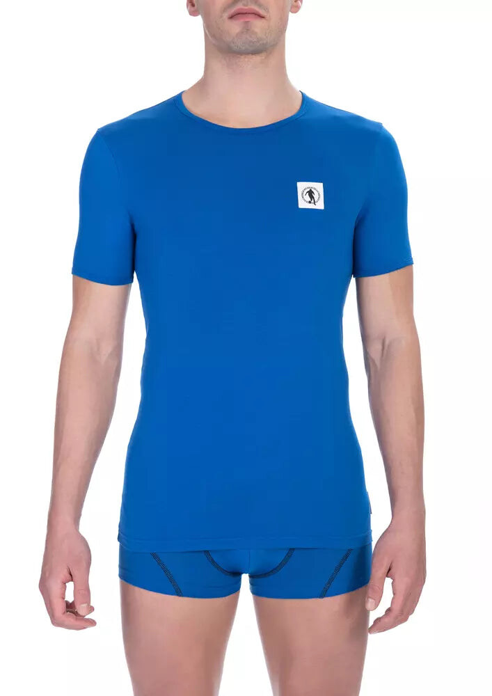 

Хлопковая мужская футболка Bikkembergs, синий