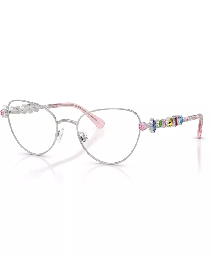 

Женские очки "кошачий глаз", SK1024 Swarovski, серебряный