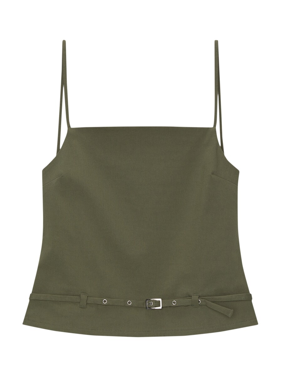 

Топ Pull&Bear, оливковый