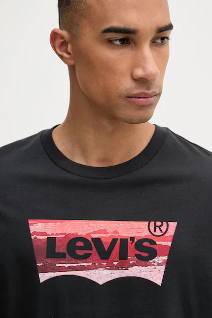 Футболка с принтом Graphic Crewneck Levi's, черный — фото 4