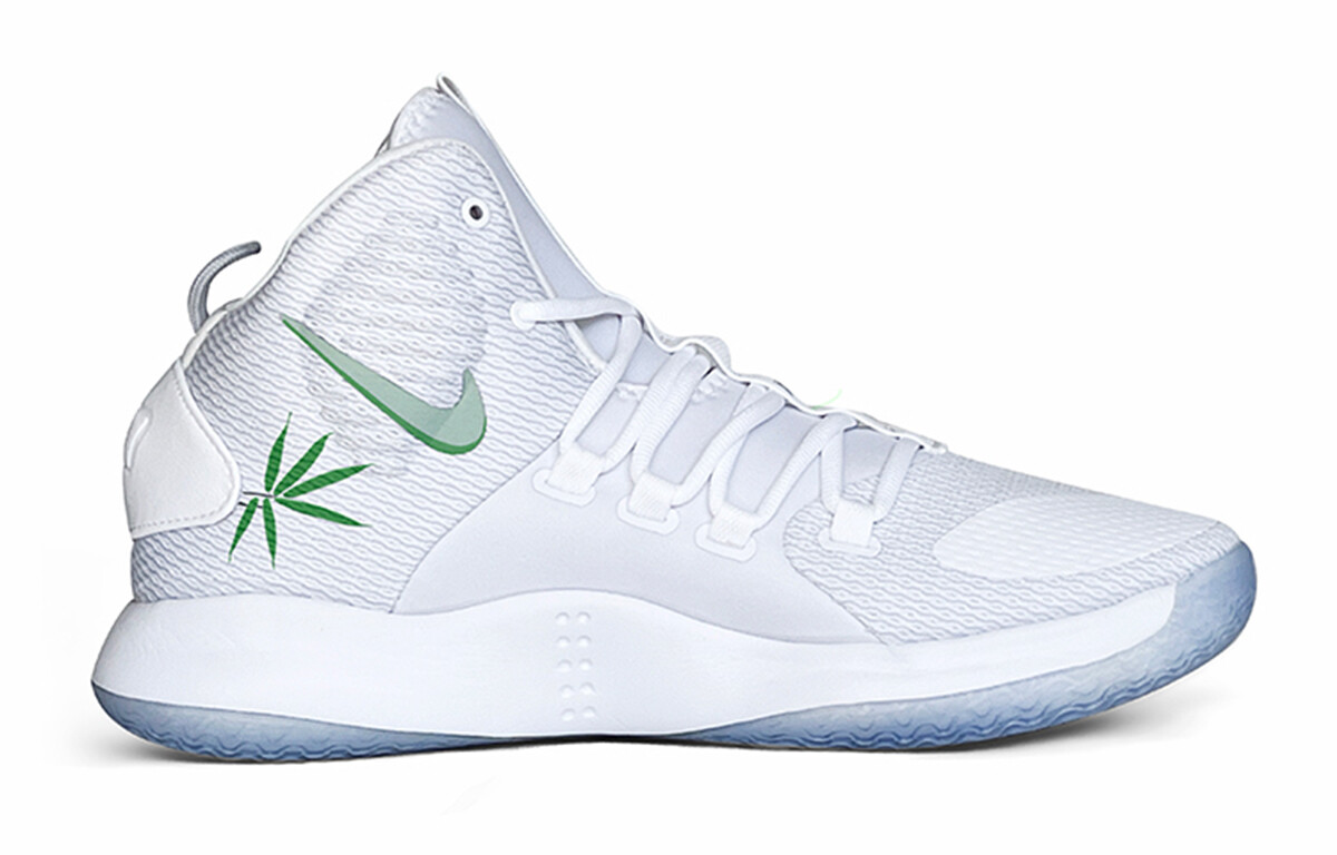 

Баскетбольные кроссовки Hyperdunk X мужские, среднего размера, Cloud White/Core Black/Green Spark Nike