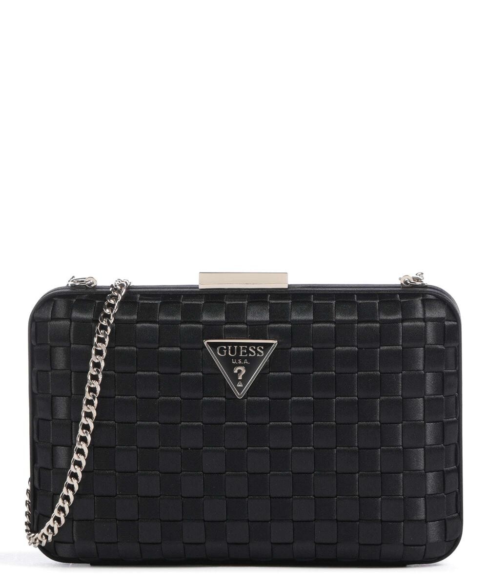 

Саржевый клатч из полиэстера Guess, черный