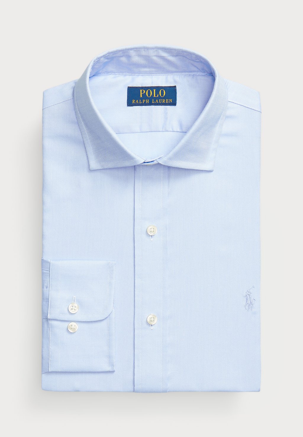 Классическая рубашка CUSTOM FIT TEXTURED SHIRT Polo Ralph Lauren, светло-голубой — фото 4