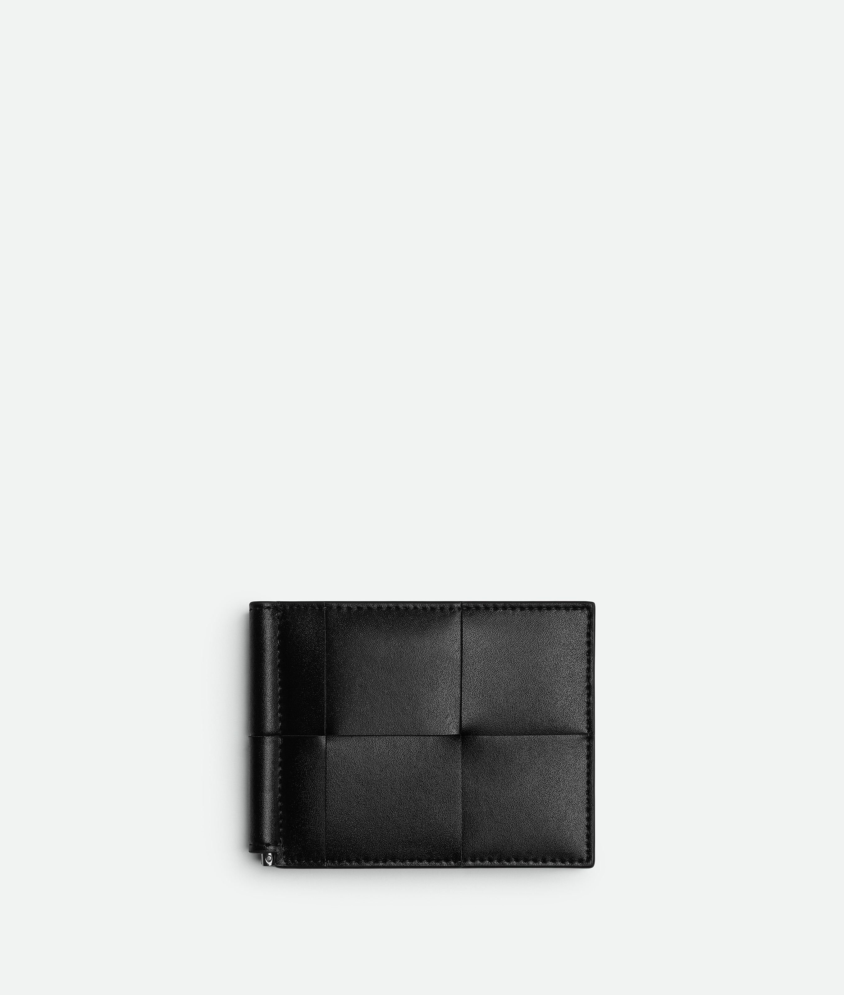 

Кошелек с зажимом для купюр в виде кассеты Bottega Veneta, черный