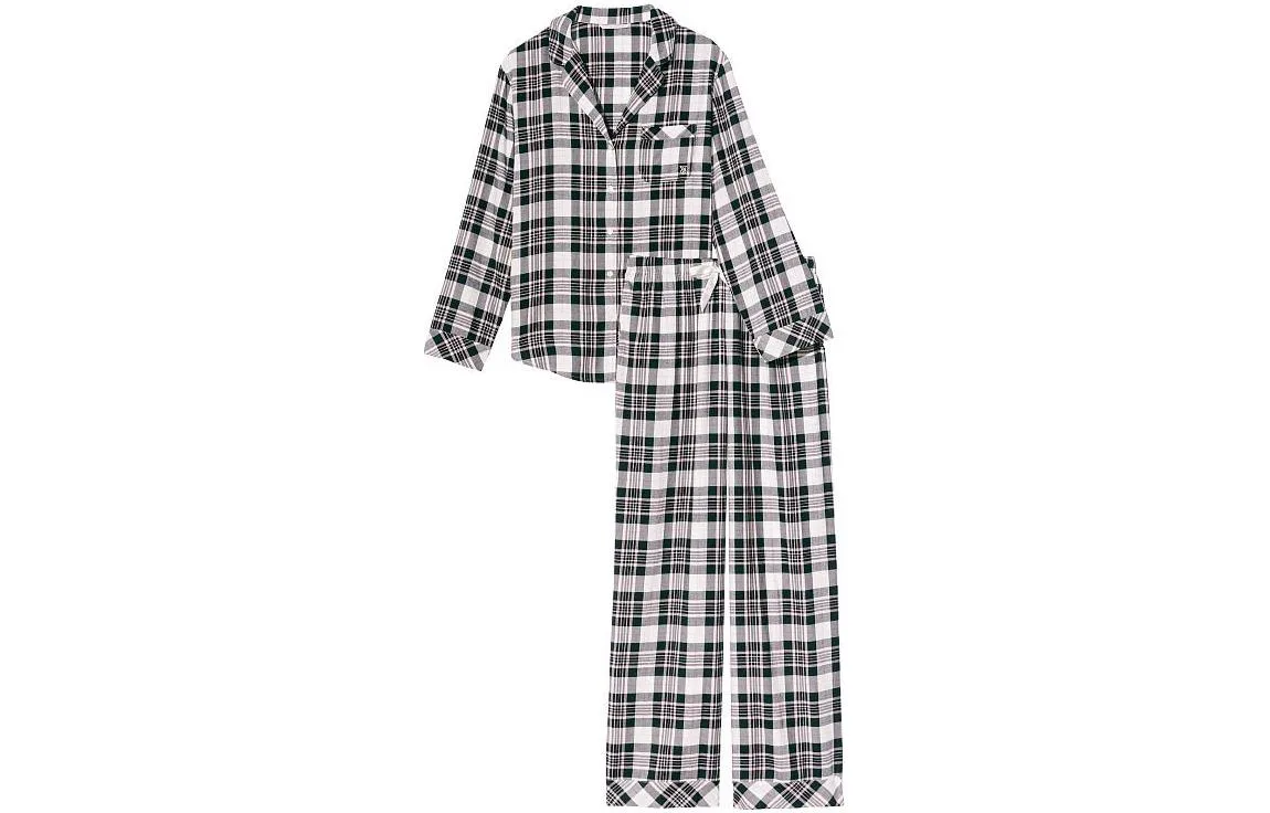 Пижамный комплект женский Victoria's Secret, Black White Plaid