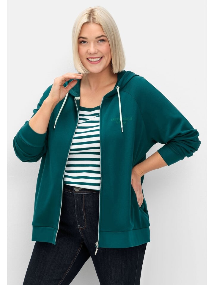 

Спортивная куртка sheego Sweatjacke, цвет petrol