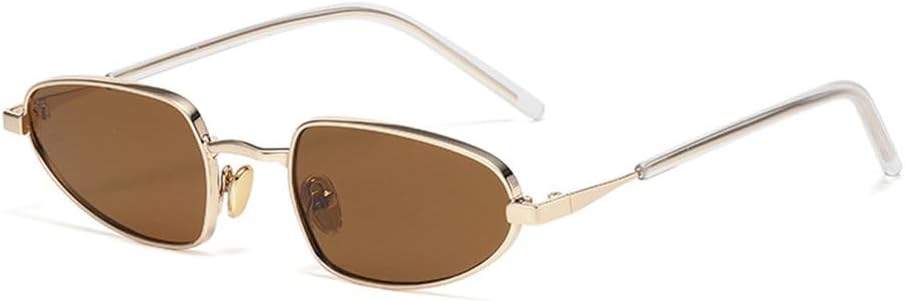 

Солнцезащитные очки UV400 с защитой от УФ-излучения — металлический цвет «кошачий глаз», подходят для женщин и мужчин, для бега и занятий спортом на открытом воздухе UYPTK, Gold Tea