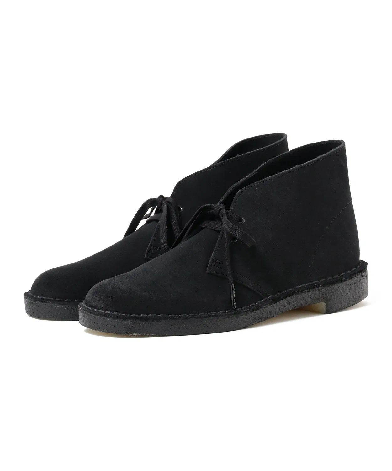 Ботинки Desert Boot Clarks из натуральной кожи, чёрные