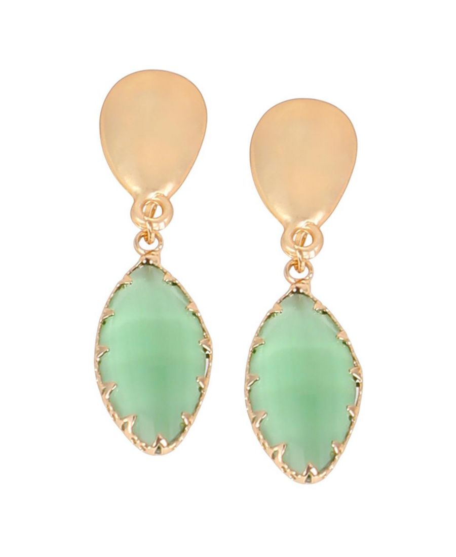 

Женские серьги-подвески Marquise-Gleam Drop Earrings - Kelly Green SOHI, Green