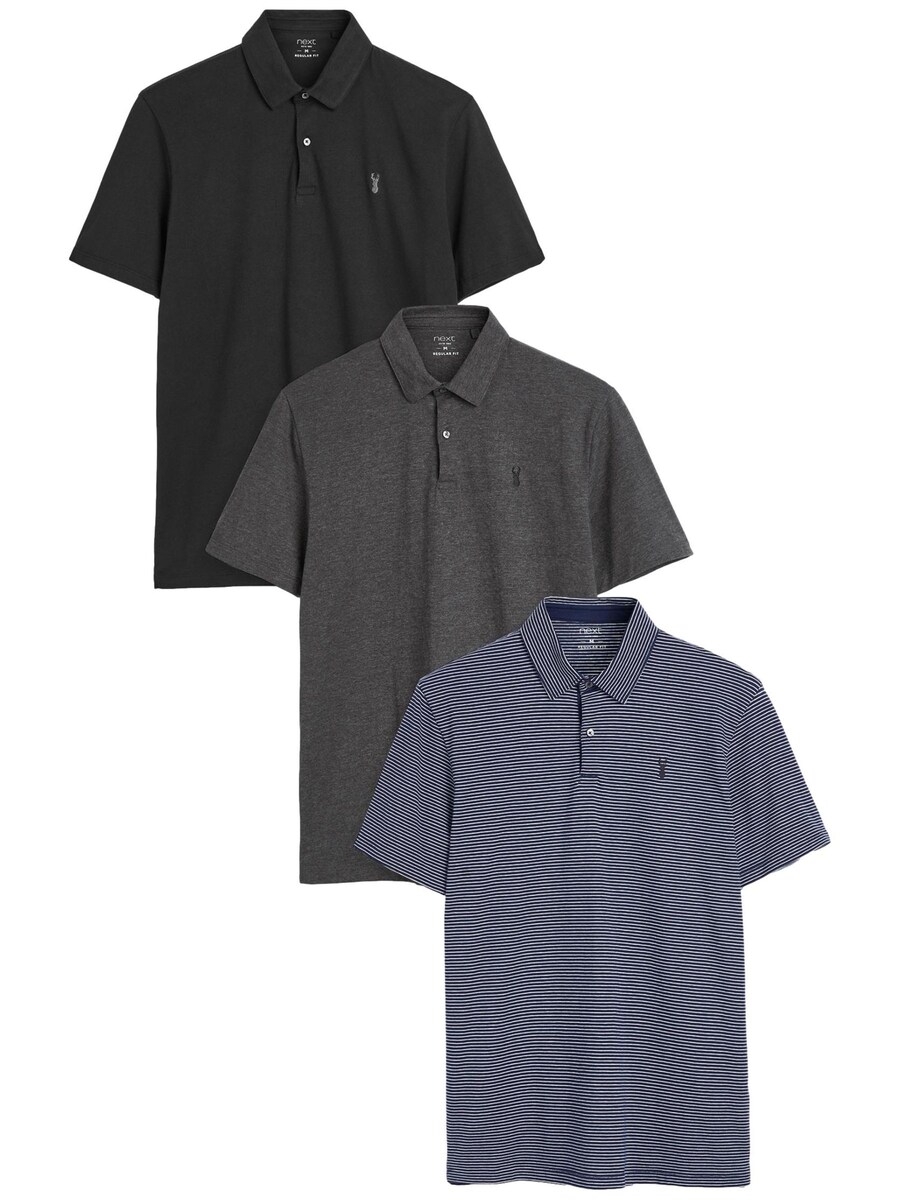 

Рубашка Next, цвет Navy/Dark grey/Black