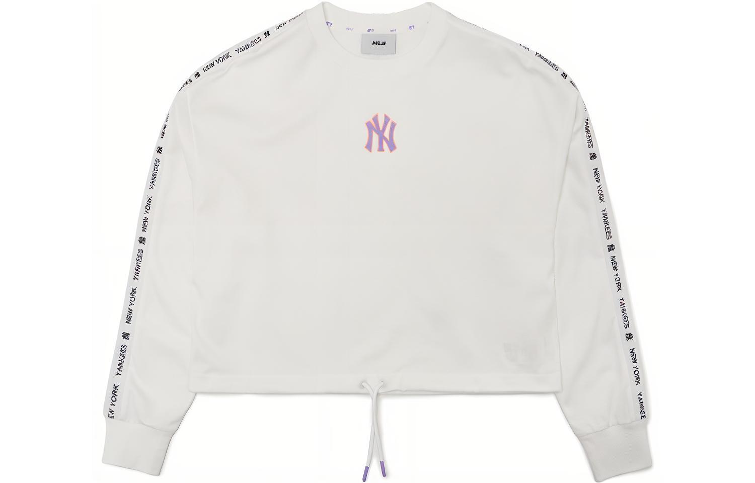 

MLB Женская белая толстовка с круглым вырезом, средней и стандартной длины