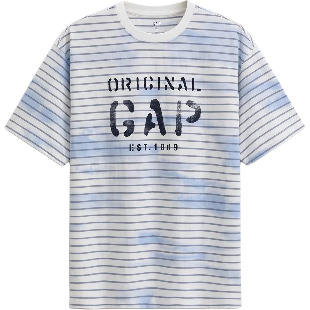 Футболка унисекс с круглым вырезом GAP, светло-коричневый — фото 3