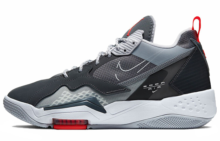 

Jordan Zoom 92 Dark Smoke Grey Gym Red, Серый, Jordan Zoom 92 Dark Smoke Grey Gym Red