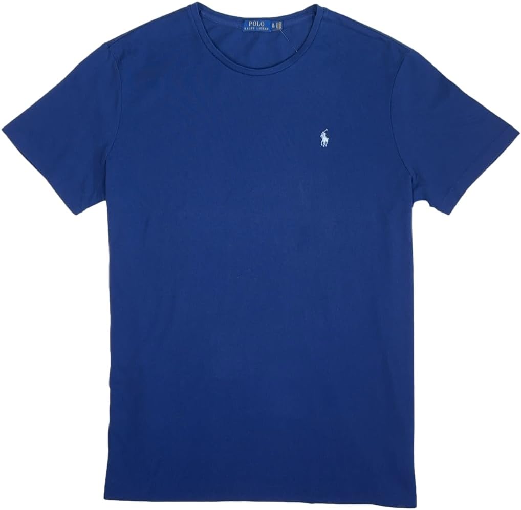 

POLO RALPH LAUREN Мужская футболка с логотипом пони из сетчатого трикотажа с круглым вырезом, Navy, Синий, POLO RALPH LAUREN Мужская футболка с логотипом пони из сетчатого трикотажа с круглым вырезом, Navy