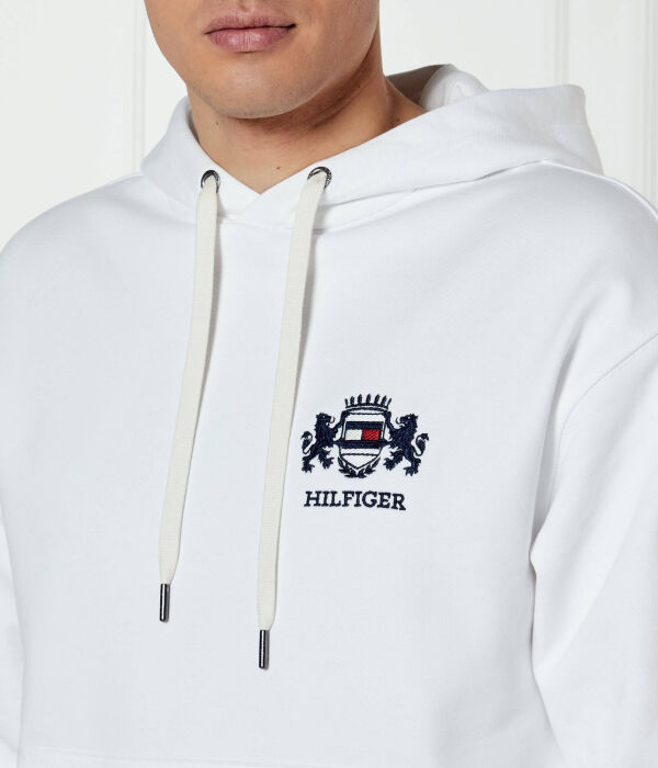 Толстовка Tommy Hilfiger Regular Fit с капюшоном, белый — фото 4