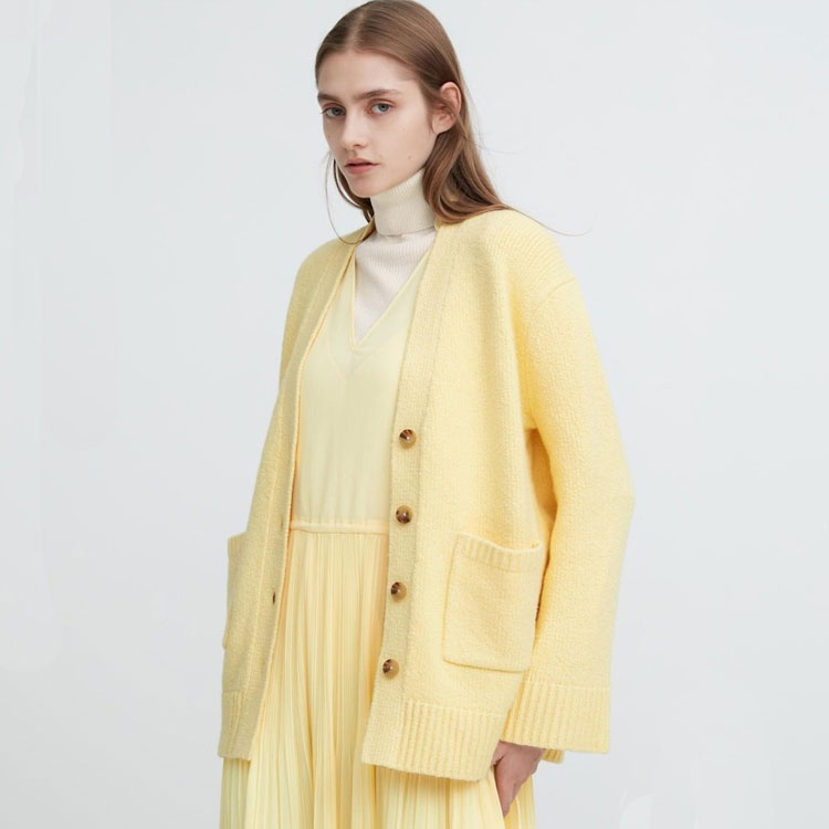 UNIQLO Clare Waight Keller Knitwear Women's Apricot Yellow — фото 4