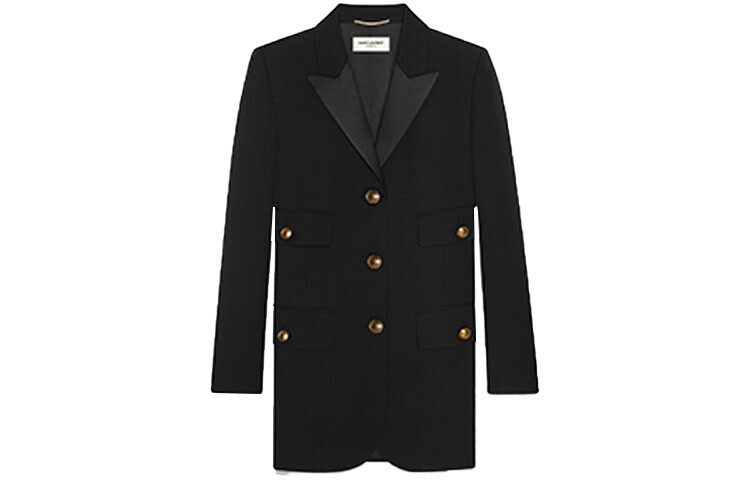 

Пиджак Saint Laurent женский, черный