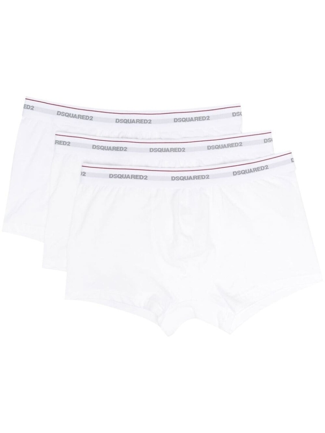 

DSQUARED2 комплект из трех боксеров с логотипом, белый
