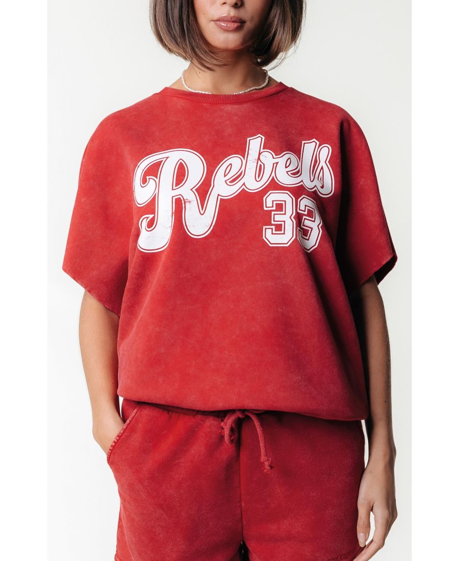 

Женская футболка Rebels 33 Acid Wash Drppd Shldr Sweat SS Colourful Rebel, Red, Серый, Женская футболка Rebels 33 Acid Wash Drppd Shldr Sweat SS Colourful Rebel, Red