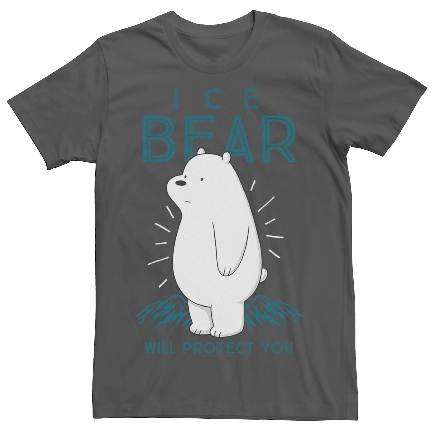 

Мужская футболка Cartoon Network We Bare Bears Ice Bear Will Protect You Licensed Character