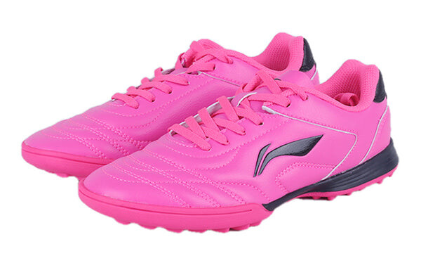 Кроссовки тренировочные футбольные бутсы tf Li-Ning, розовый — фото 3