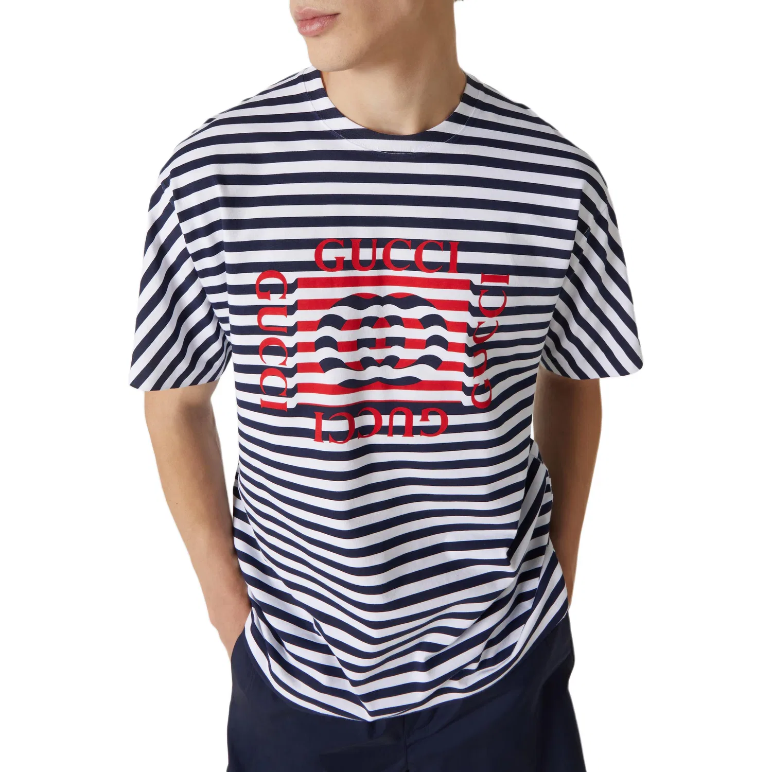 Футболка GUCCI Jersey, принт, Multicolor — фото 3