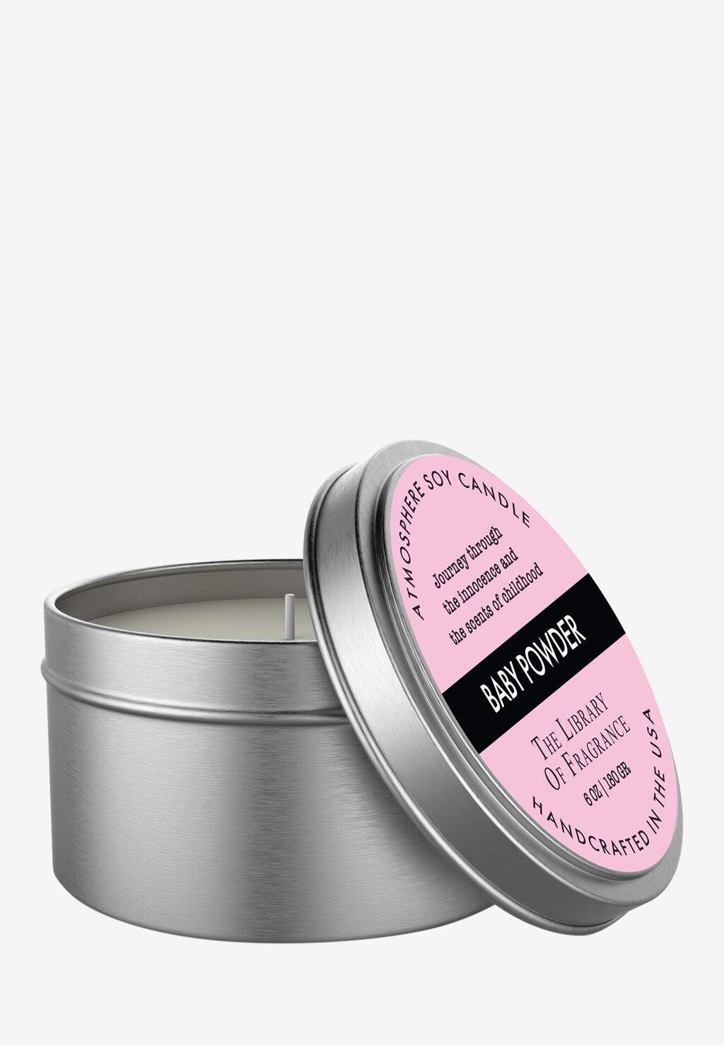 

Ароматическая свеча Baby Powder Handcrafted Soy Candle The Library of Fragrance