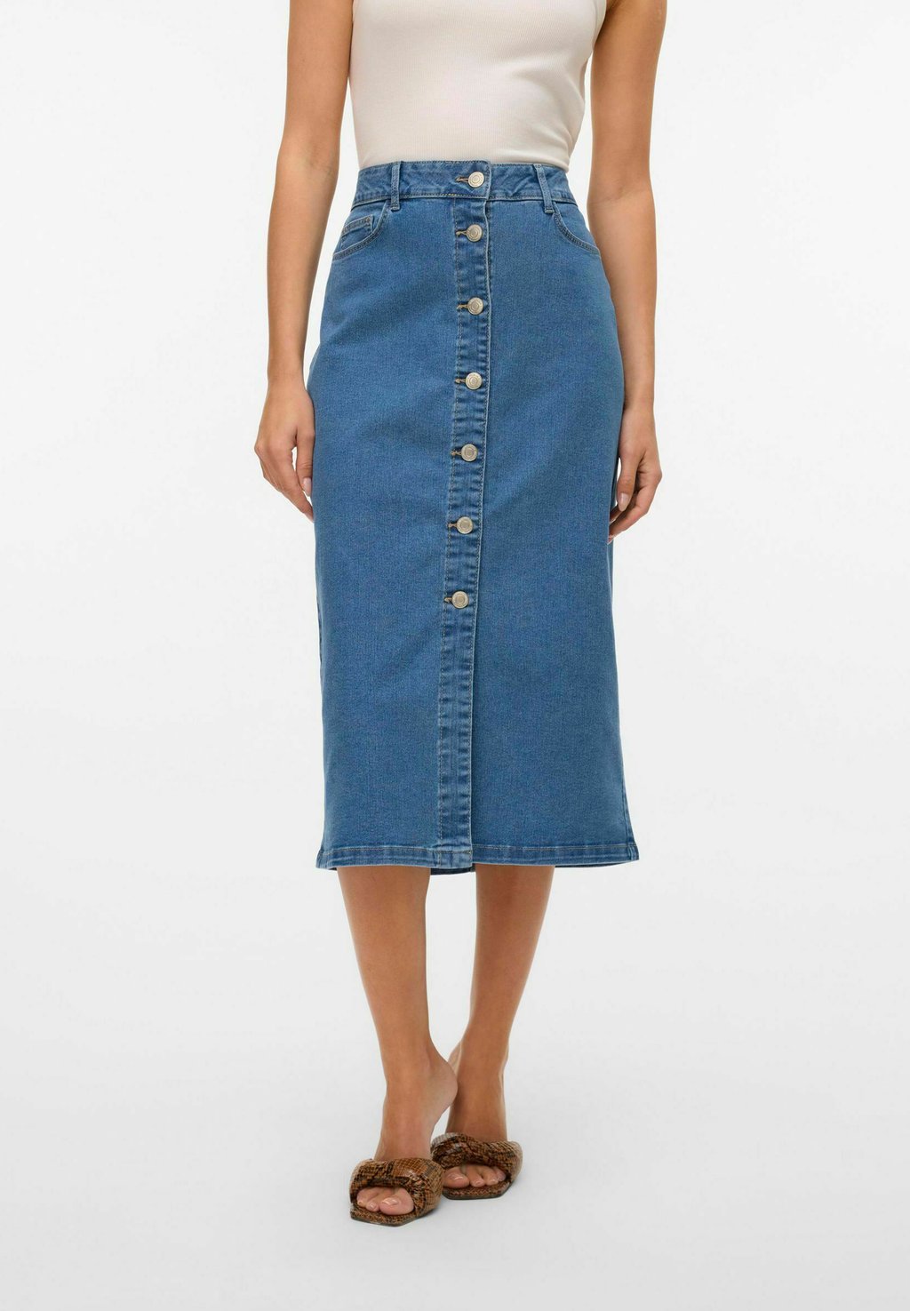 

Джинсовая юбка Vero Moda, цвет Light Blue Denim