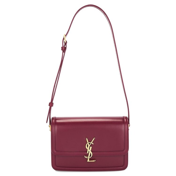 

Сумка Saint Laurent Solferino Medium Satchel, цвет Dark Bordeaux