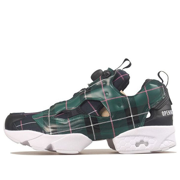 

Кроссовки opening ceremony x instapump fury og 'green plaid' Reebok, зеленый