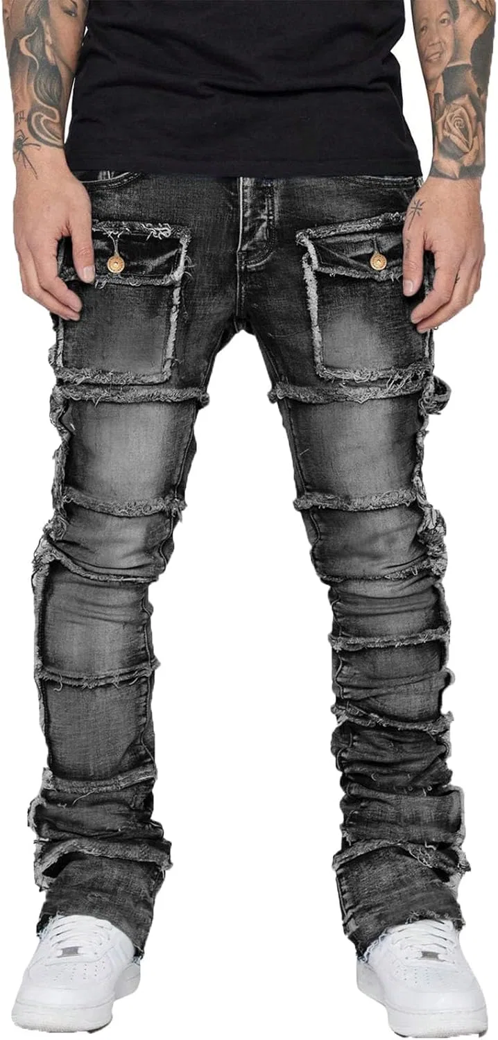 Джинсы с заплатками, Cargo, 8