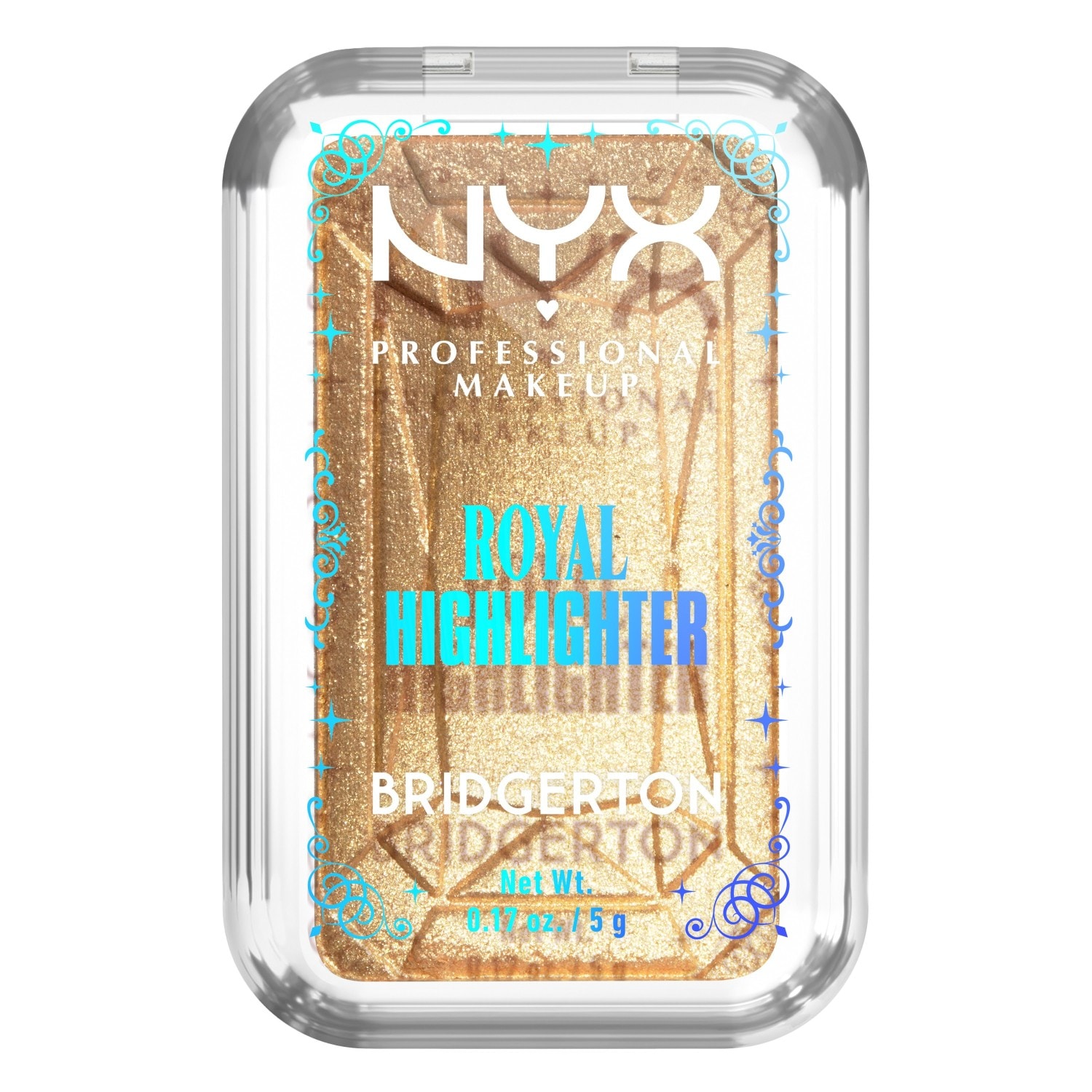 

Хайлайтер bridgerton royal highlighter Nyx Professional Makeup, 2 - light gold, вес 5 гр.