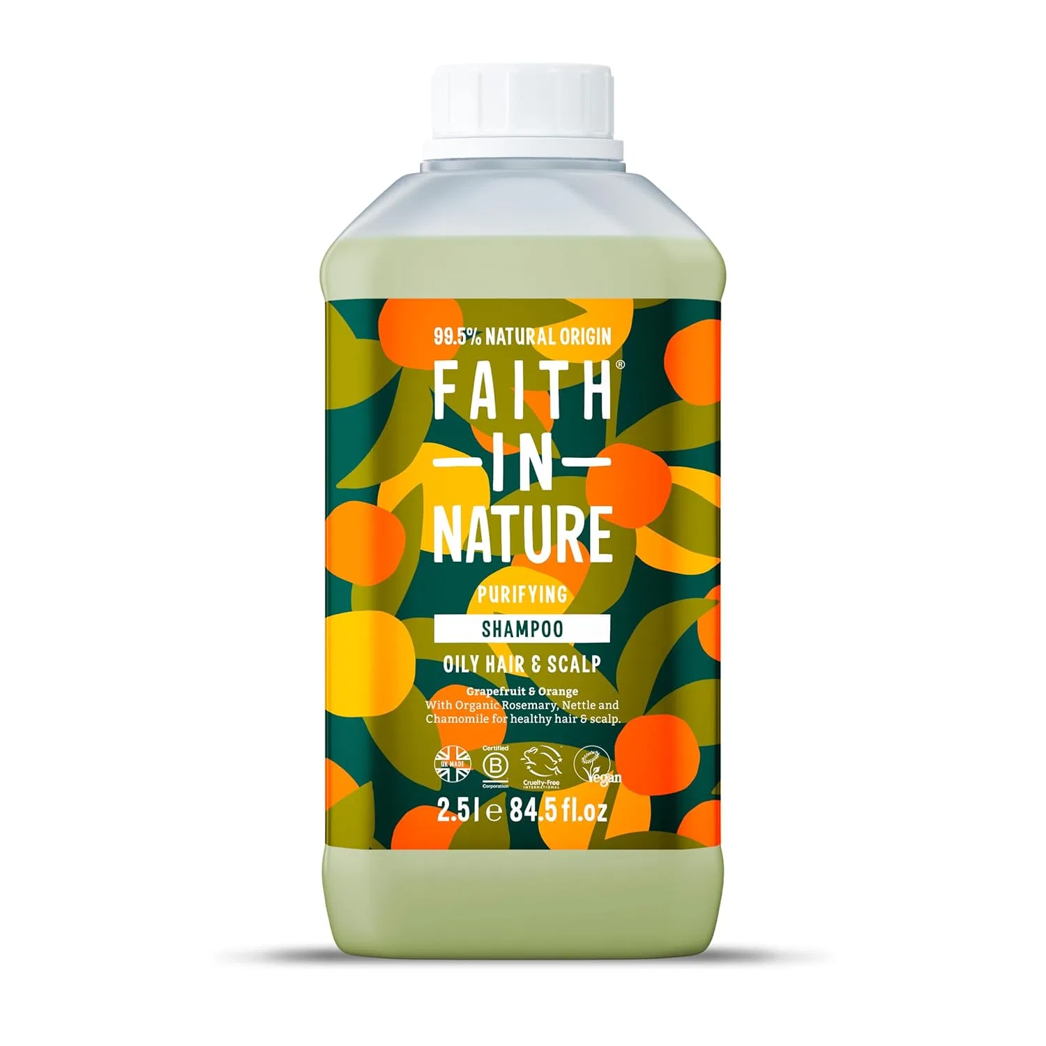 Натуральный шампунь Faith In Nature с грейпфрутом и апельсином 2.5 л Faith In Nature
