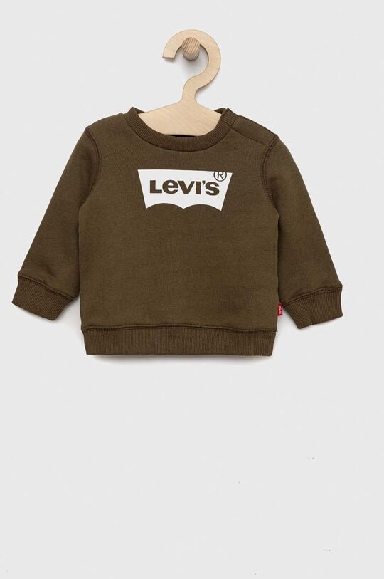 

Детская хлопковая толстовка Levi's, зеленый