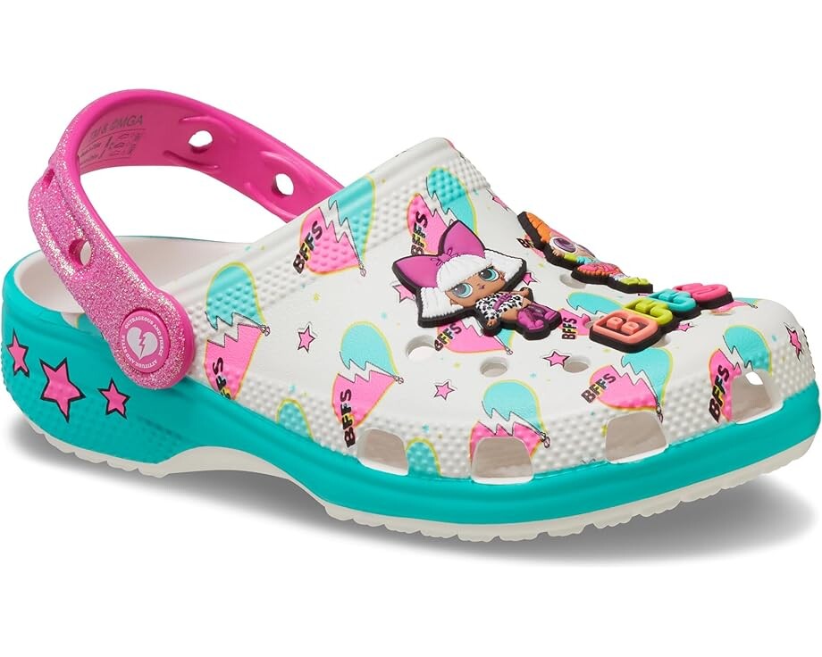 

Сабо Crocs Kids LOL Surprise BFF Classic Clog, белый