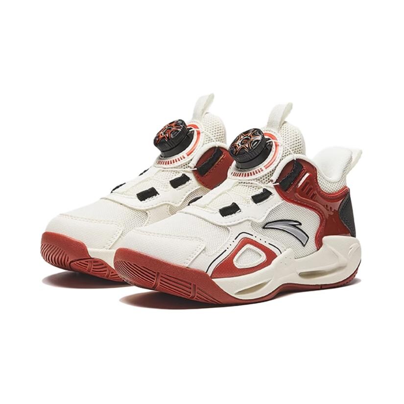 Детские баскетбольные кроссовки PS Low-top Ivory White / Mauve Anta Kids, красный — фото 3