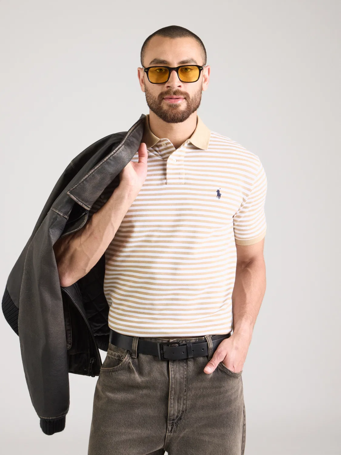 Рубашка Polo Ralph Lauren цвета хаки — фото 3