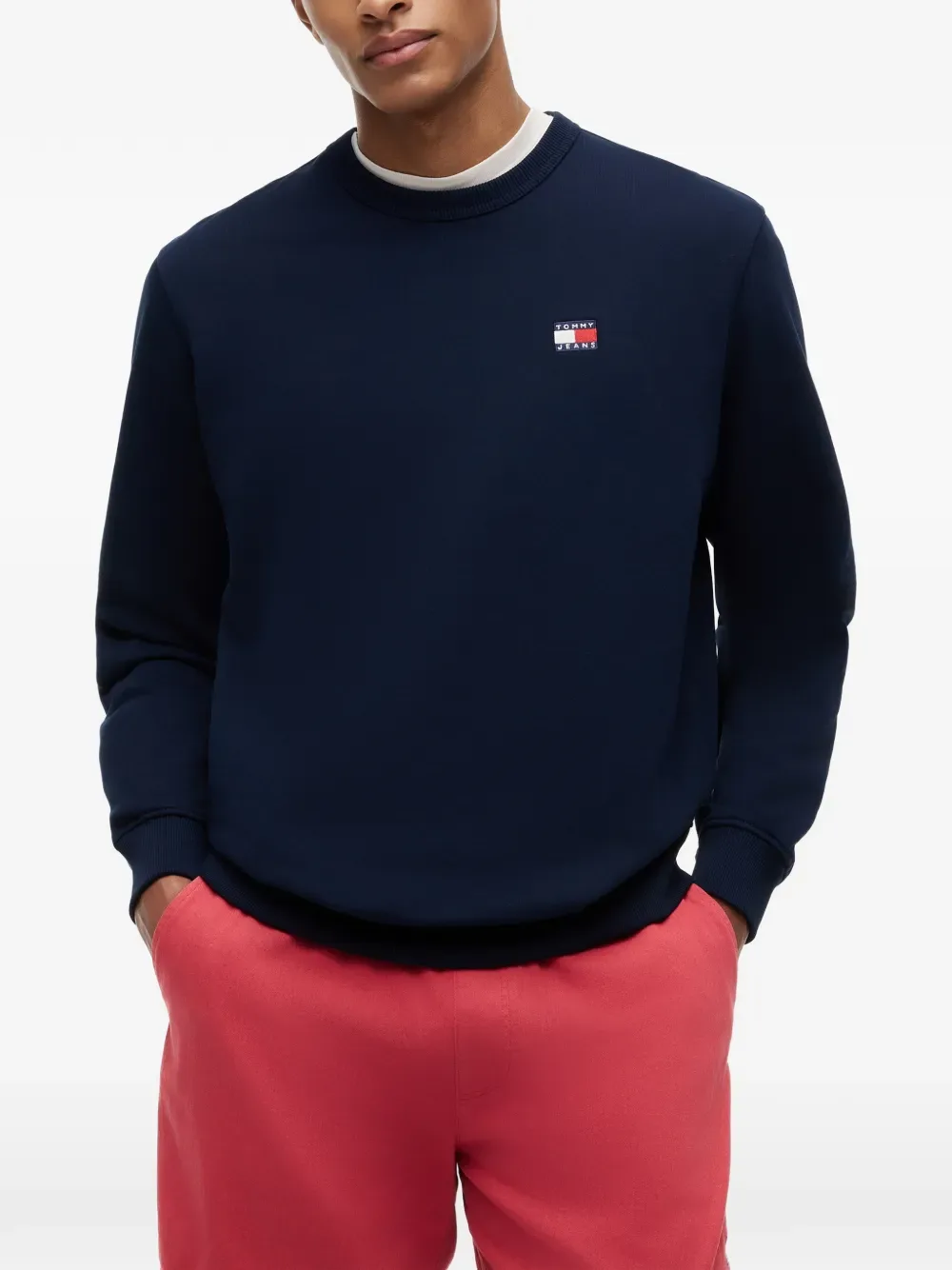 Свитшот с логотипом Tommy Hilfiger, синий — фото 3