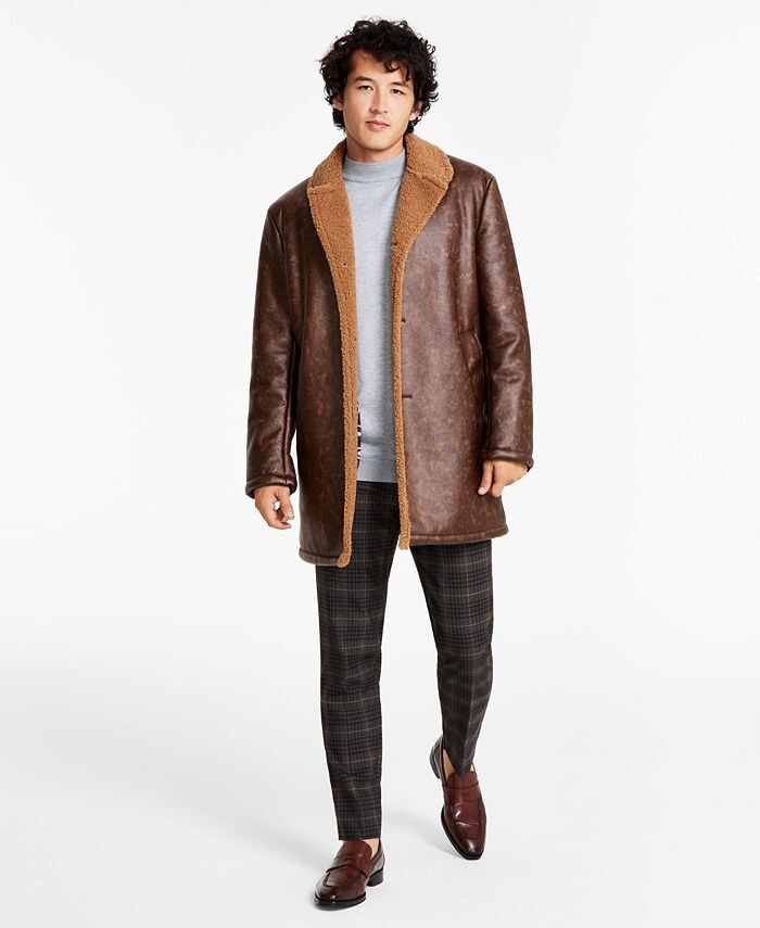 

Мужские пальто классического кроя из овчины Ben Sherman, тан/бежевый