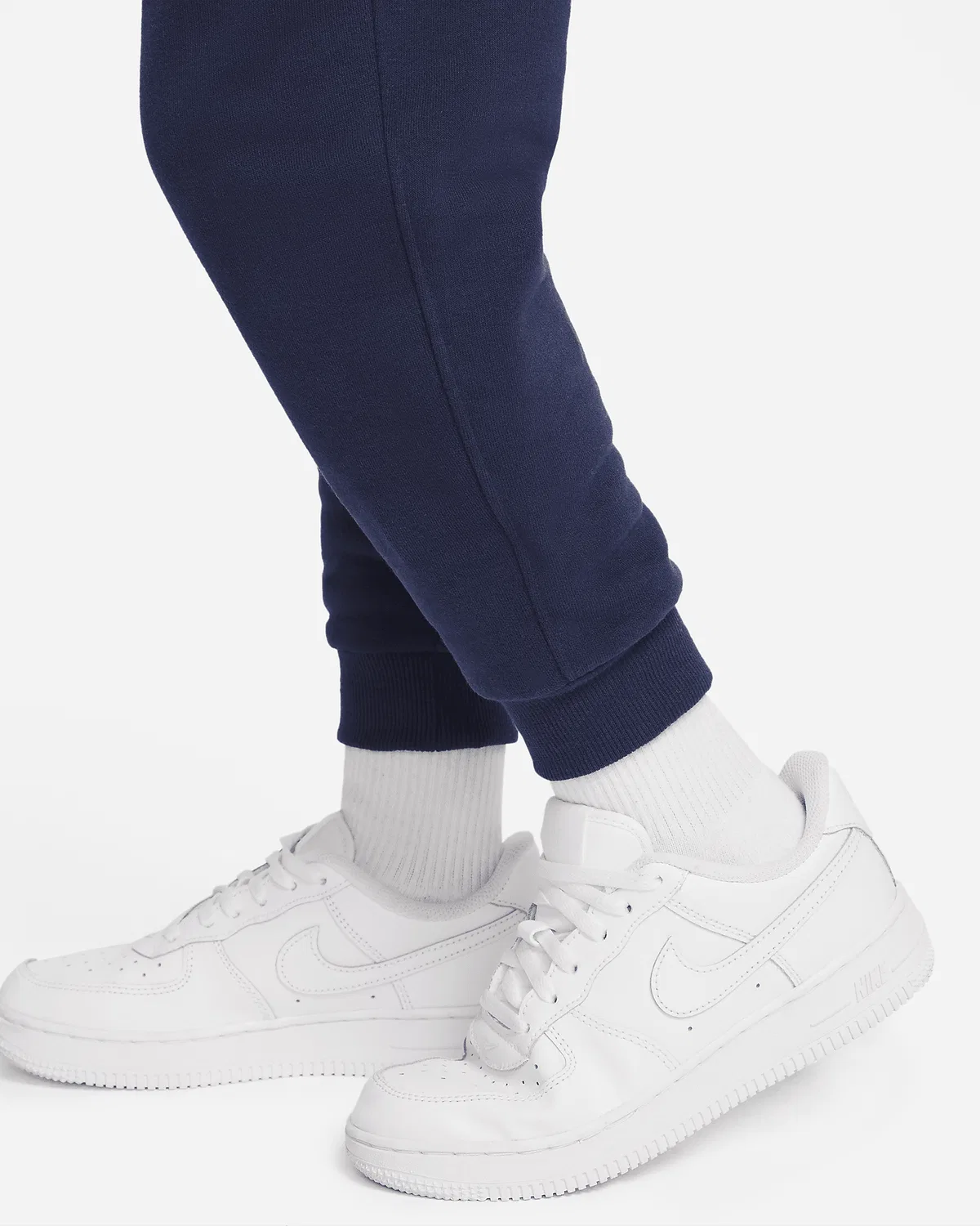 Детская флисовая кофта Nike Sportswear Club Fleece на молнии, Midnight Navy — фото 4